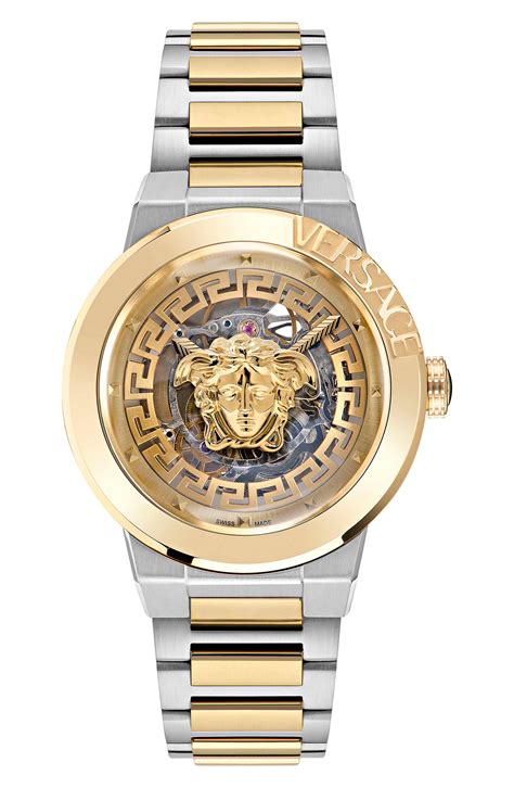 versace gold medusa watch|versace silicone watch.